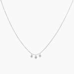 Persee - Danae Diamond Necklace 3 Diamonds 0.72 White Gold 